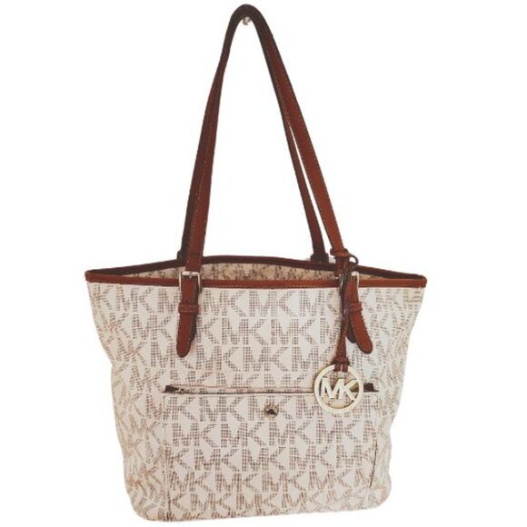 Michael Kors Handbags - MICHAEL KORS SIGNATURE JET SET TOTE BAG